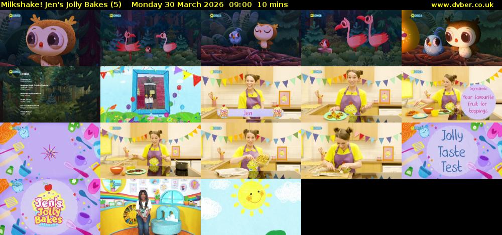 Milkshake! Jen's Jolly Bakes (5) Monday 30 March 2026 09:00 - 09:10