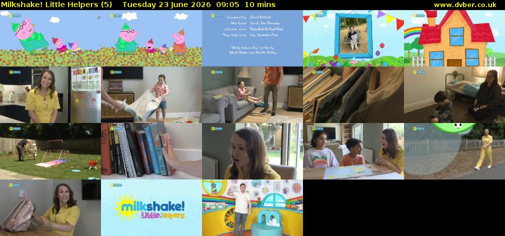 Milkshake! Little Helpers (5) Tuesday 23 June 2026 09:05 - 09:15