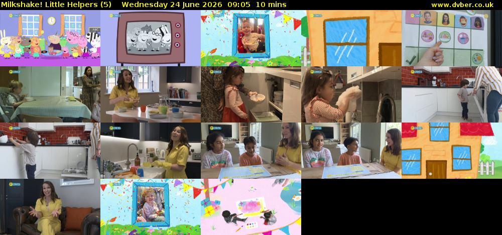 Milkshake! Little Helpers (5) Wednesday 24 June 2026 09:05 - 09:15