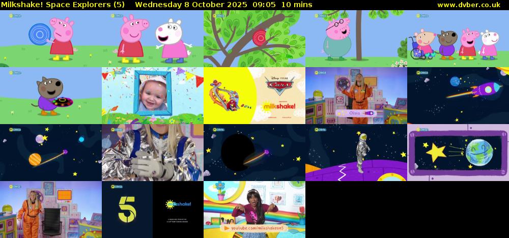 Milkshake! Space Explorers (5) Wednesday 8 October 2025 09:05 - 09:15