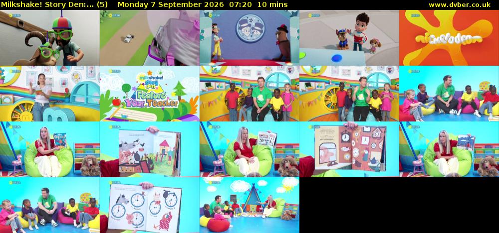 Milkshake! Story Den:... (5) Monday 7 September 2026 07:20 - 07:30