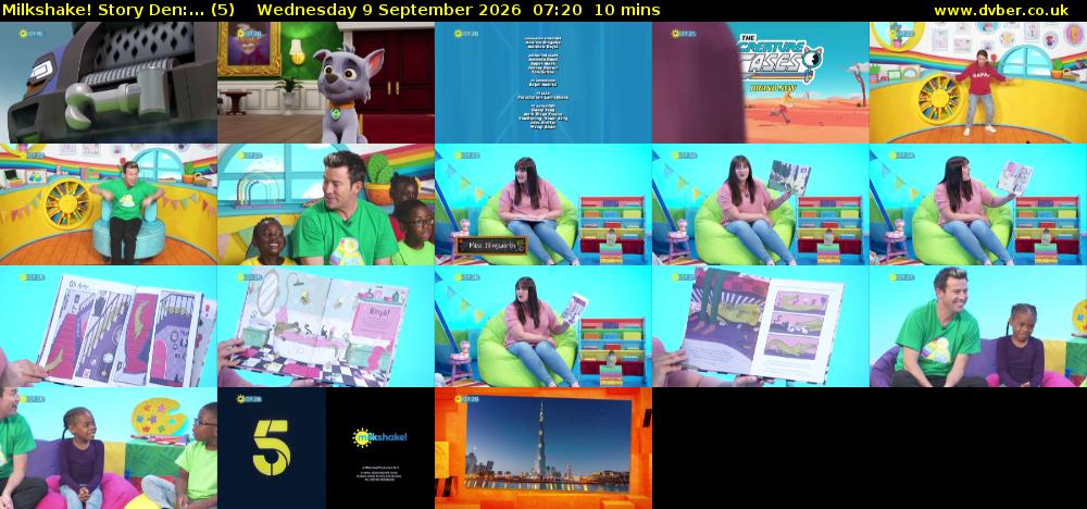 Milkshake! Story Den:... (5) Wednesday 9 September 2026 07:20 - 07:30
