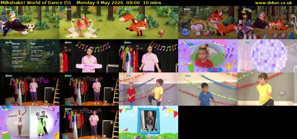 Milkshake! World of Dance (5) Monday 4 May 2026 09:00 - 09:10