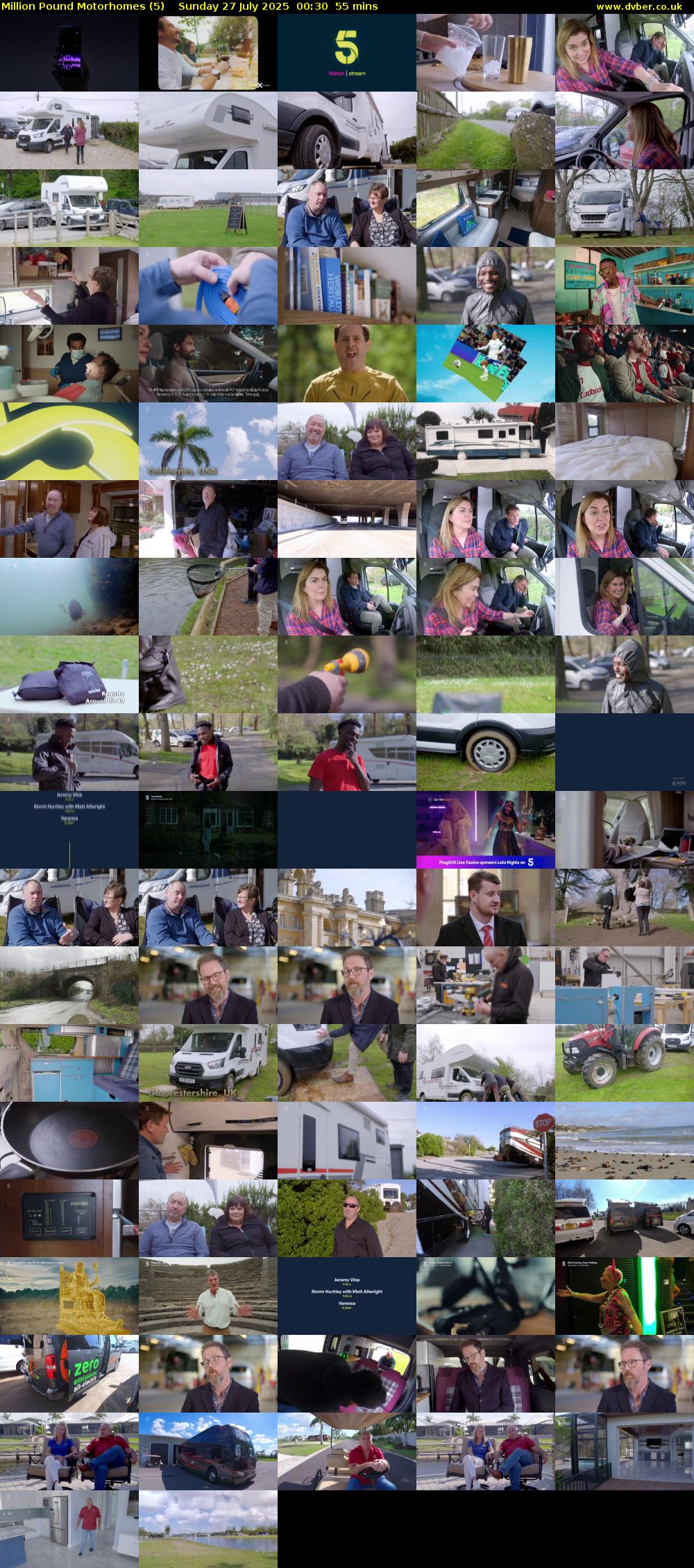 Million Pound Motorhomes (5) Sunday 27 July 2025 00:30 - 01:25