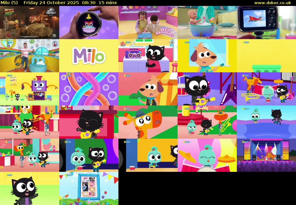Milo (5) Friday 24 October 2025 08:30 - 08:45