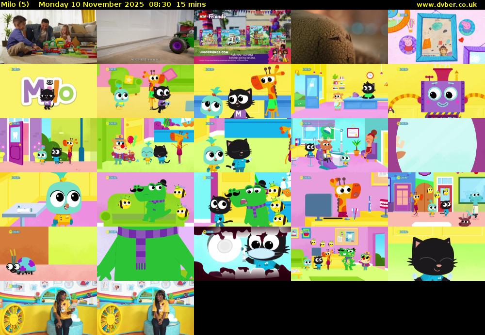 Milo (5) Monday 10 November 2025 08:30 - 08:45