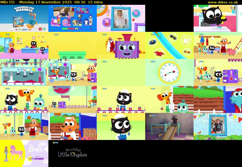 Milo (5) Monday 17 November 2025 08:30 - 08:45