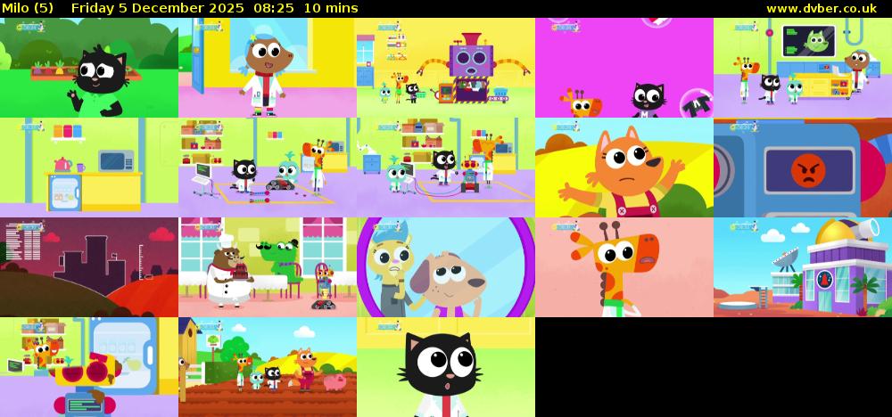 Milo (5) Friday 5 December 2025 08:25 - 08:35