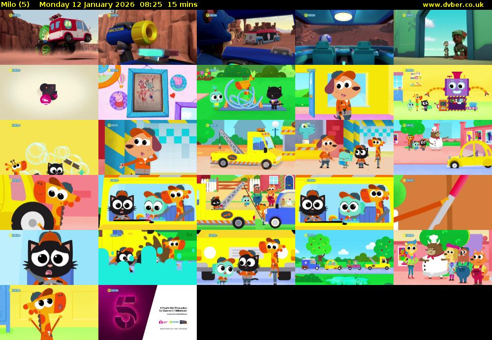 Milo (5) Monday 12 January 2026 08:25 - 08:40