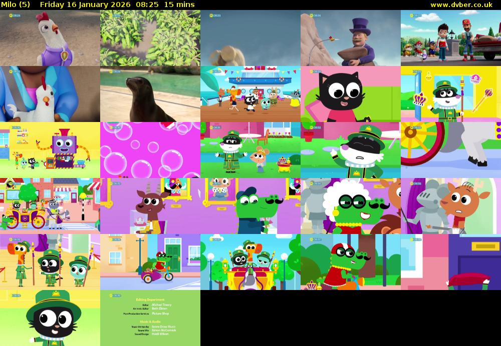 Milo (5) Friday 16 January 2026 08:25 - 08:40