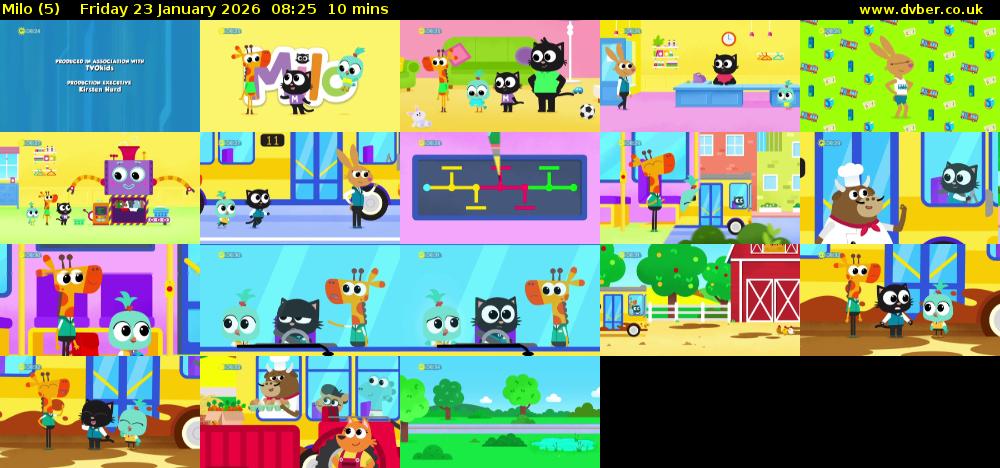 Milo (5) Friday 23 January 2026 08:25 - 08:35