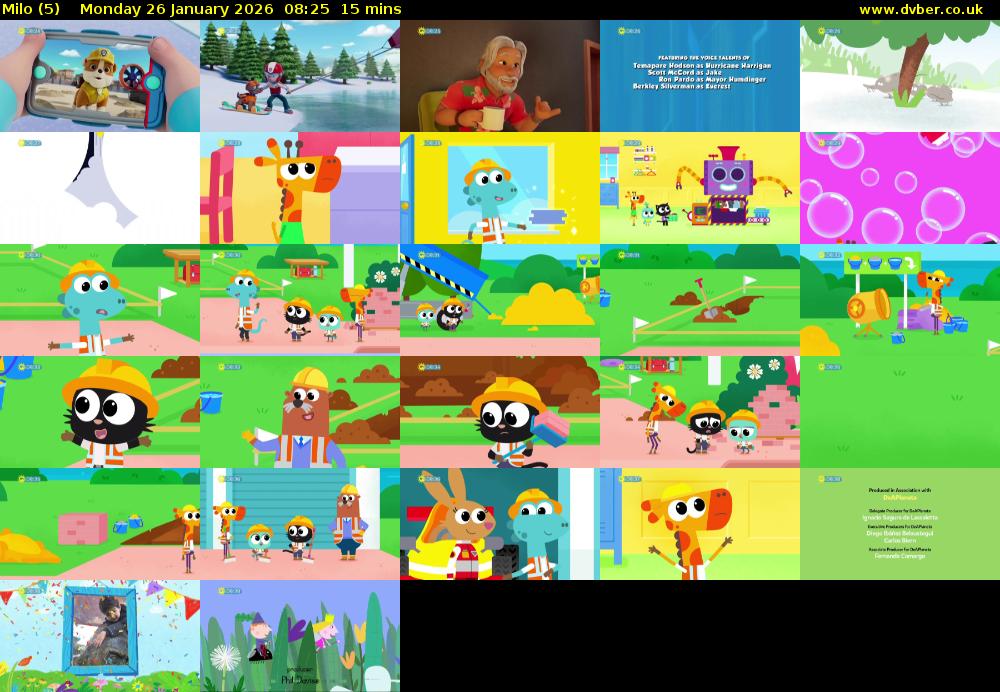 Milo (5) Monday 26 January 2026 08:25 - 08:40