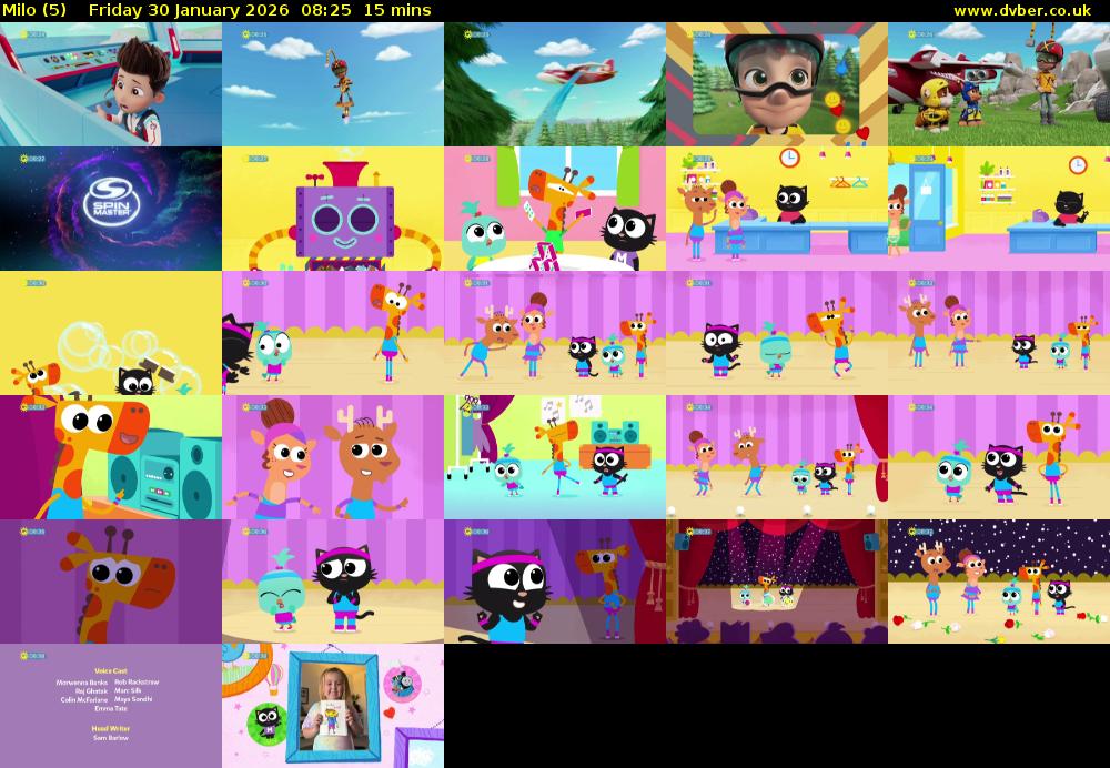 Milo (5) Friday 30 January 2026 08:25 - 08:40