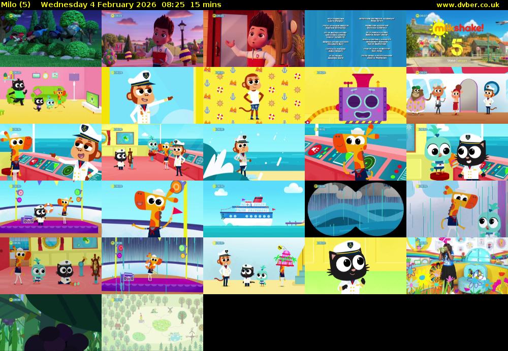 Milo (5) Wednesday 4 February 2026 08:25 - 08:40