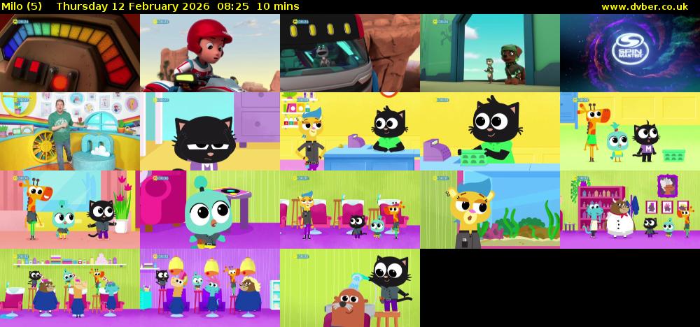 Milo (5) Thursday 12 February 2026 08:25 - 08:35