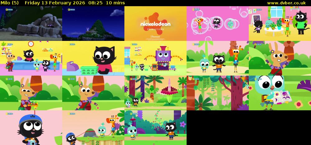 Milo (5) Friday 13 February 2026 08:25 - 08:35