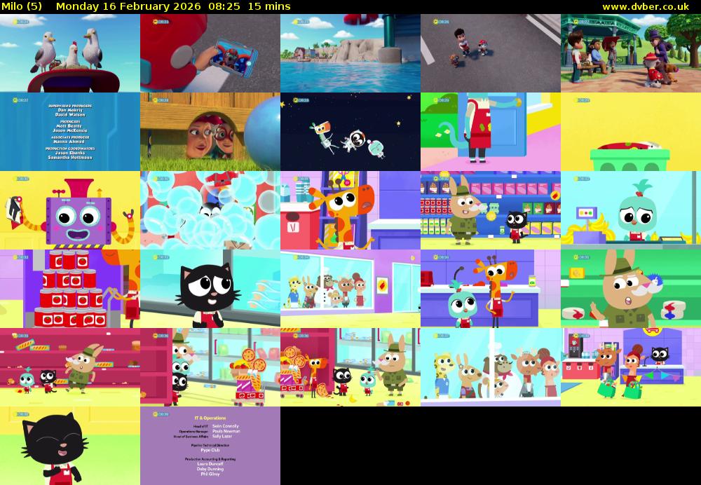 Milo (5) Monday 16 February 2026 08:25 - 08:40