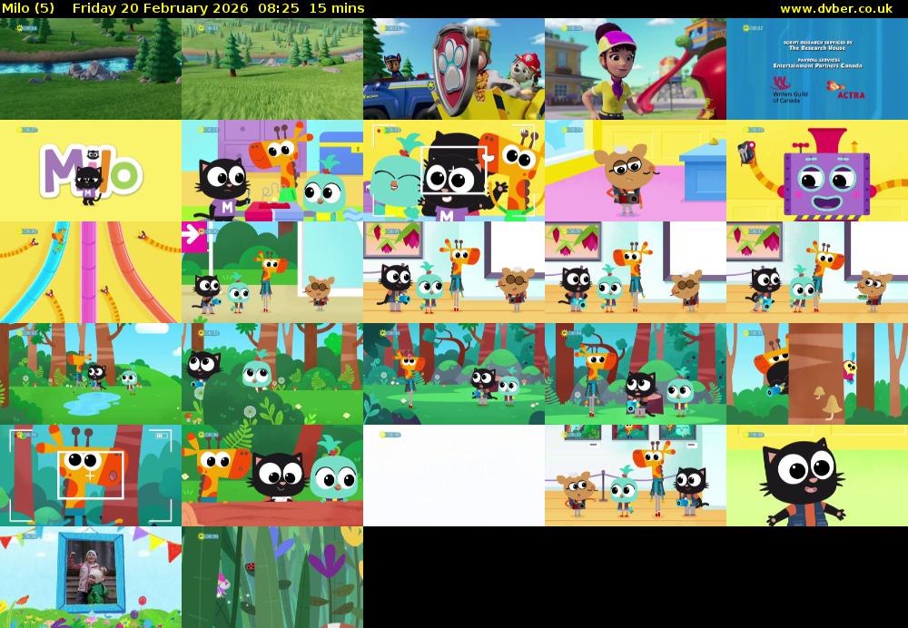 Milo (5) Friday 20 February 2026 08:25 - 08:40