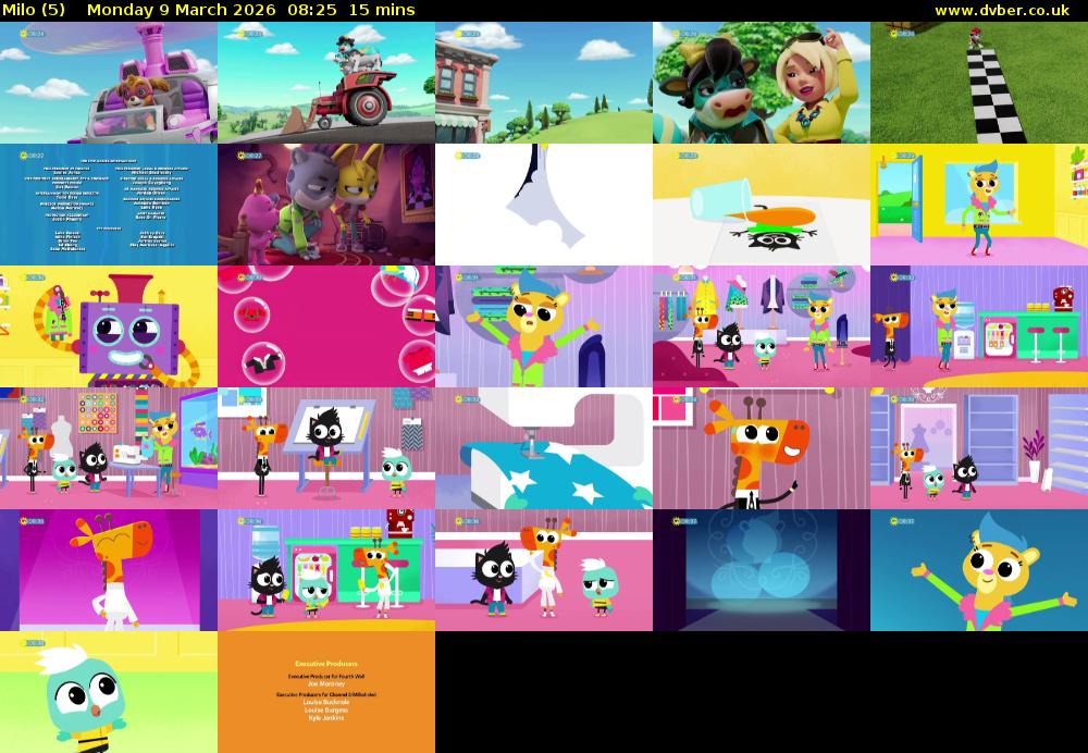 Milo (5) Monday 9 March 2026 08:25 - 08:40