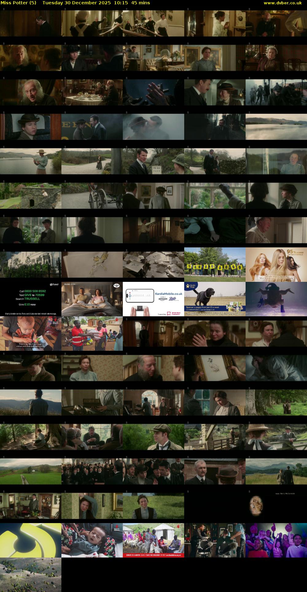 Miss Potter (5) Tuesday 30 December 2025 10:15 - 11:00