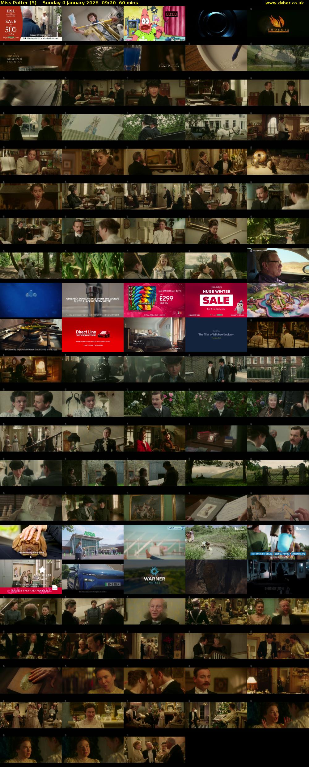 Miss Potter (5) Sunday 4 January 2026 09:20 - 10:20