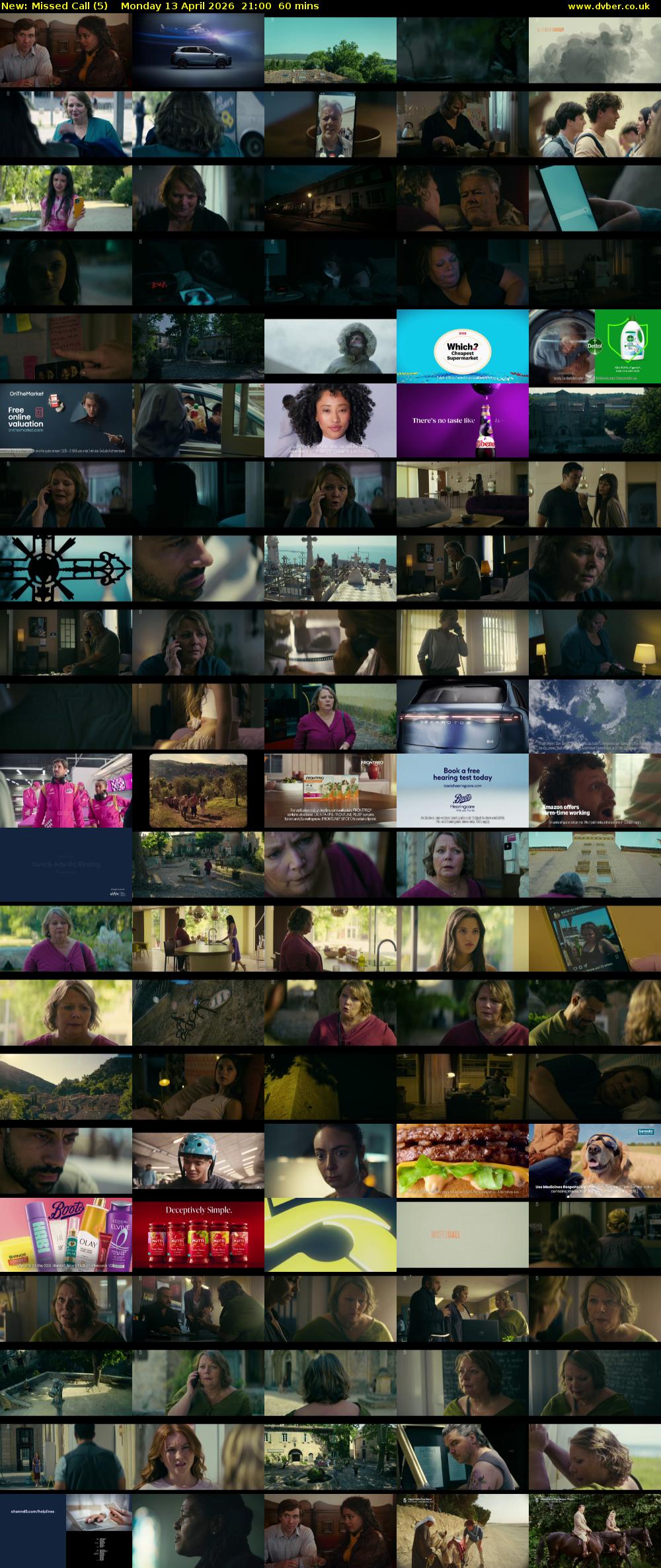 Missed Call (5) Monday 13 April 2026 21:00 - 22:00