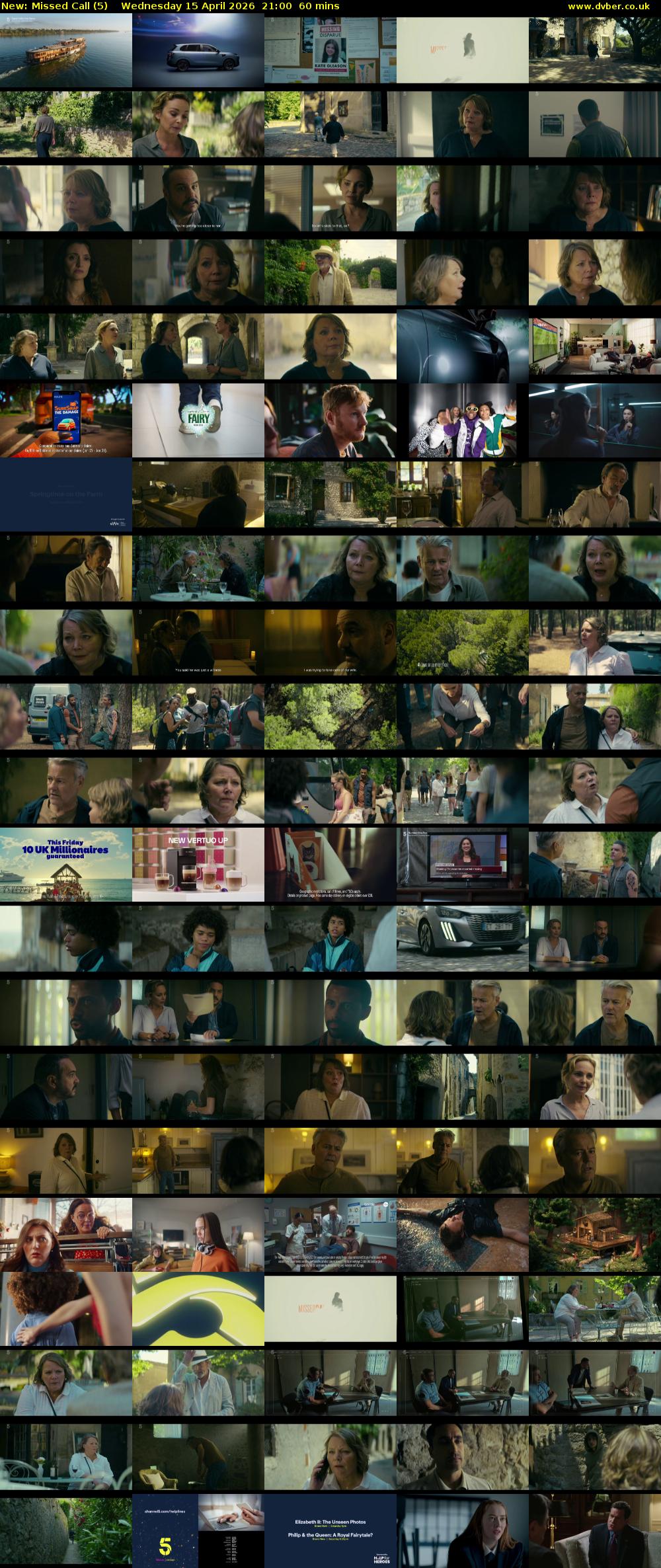 Missed Call (5) Wednesday 15 April 2026 21:00 - 22:00