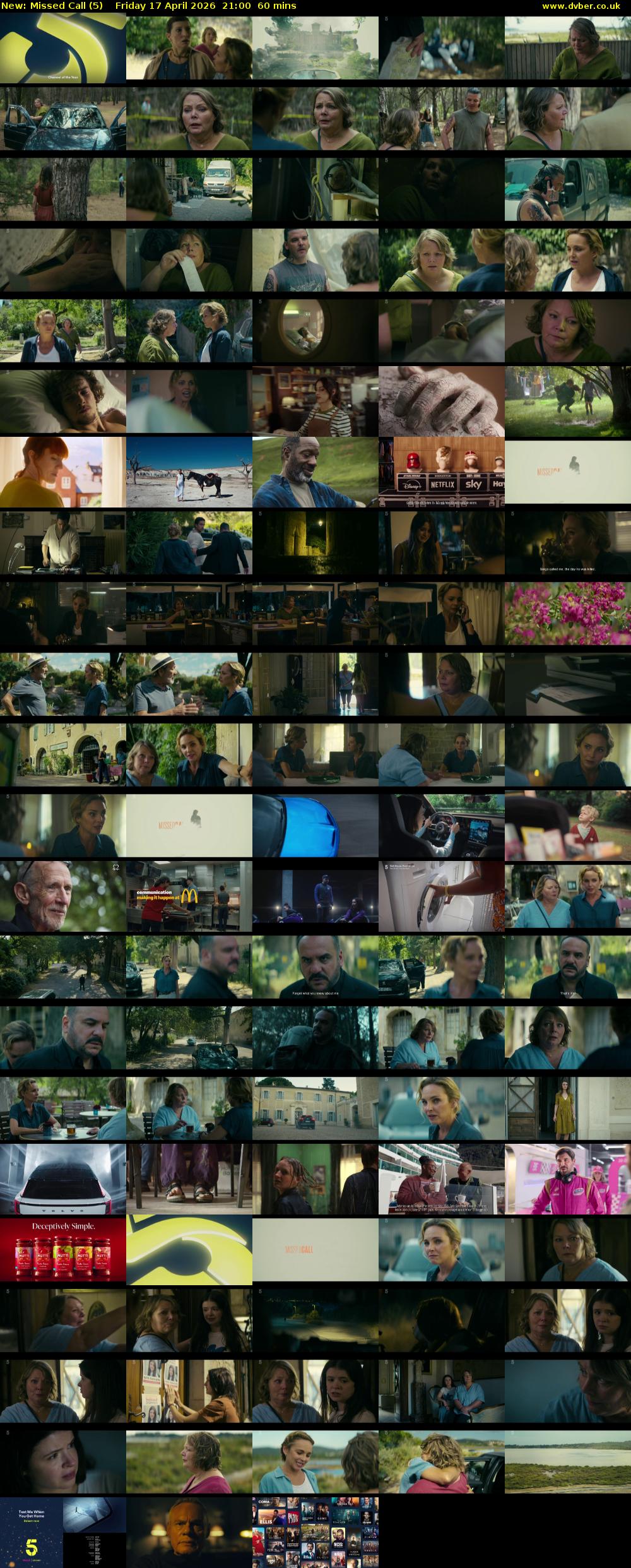 Missed Call (5) Friday 17 April 2026 21:00 - 22:00