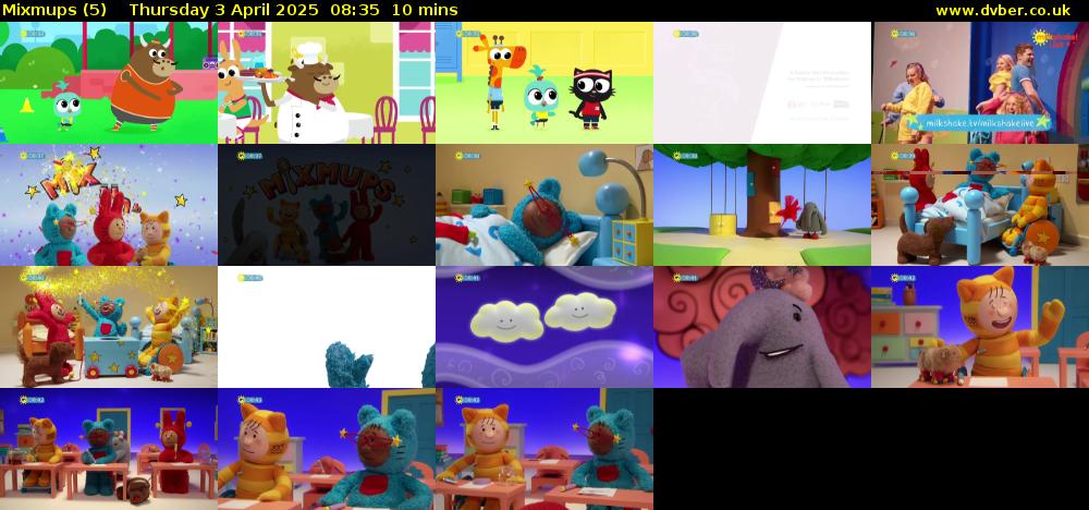 Mixmups (5) Thursday 3 April 2025 08:35 - 08:45