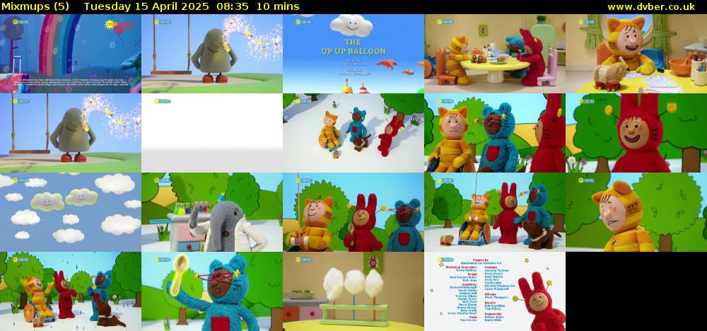 Mixmups (5) Tuesday 15 April 2025 08:35 - 08:45