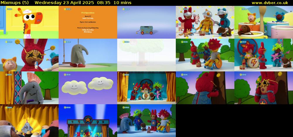 Mixmups (5) Wednesday 23 April 2025 08:35 - 08:45