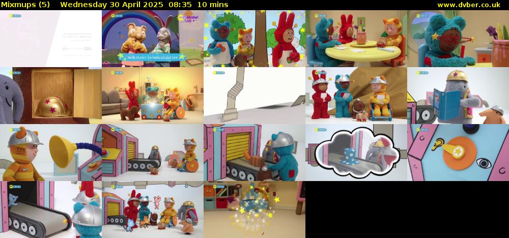 Mixmups (5) Wednesday 30 April 2025 08:35 - 08:45