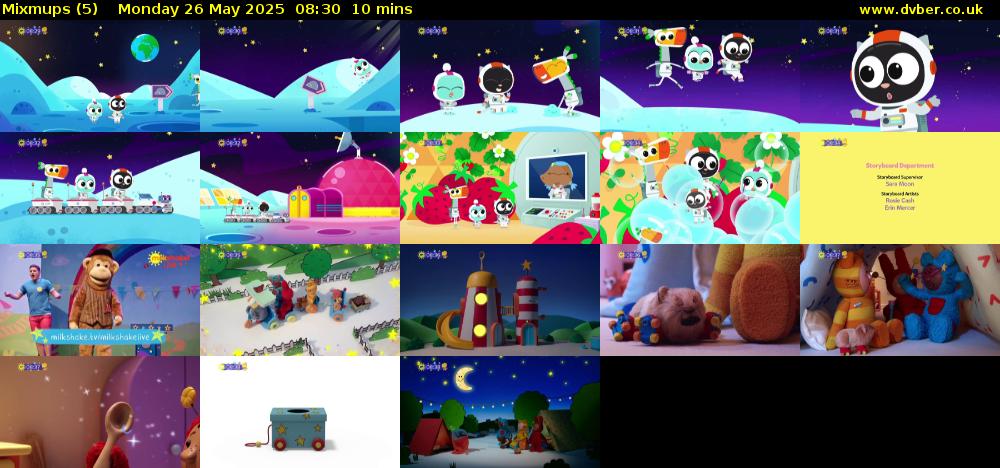 Mixmups (5) Monday 26 May 2025 08:30 - 08:40