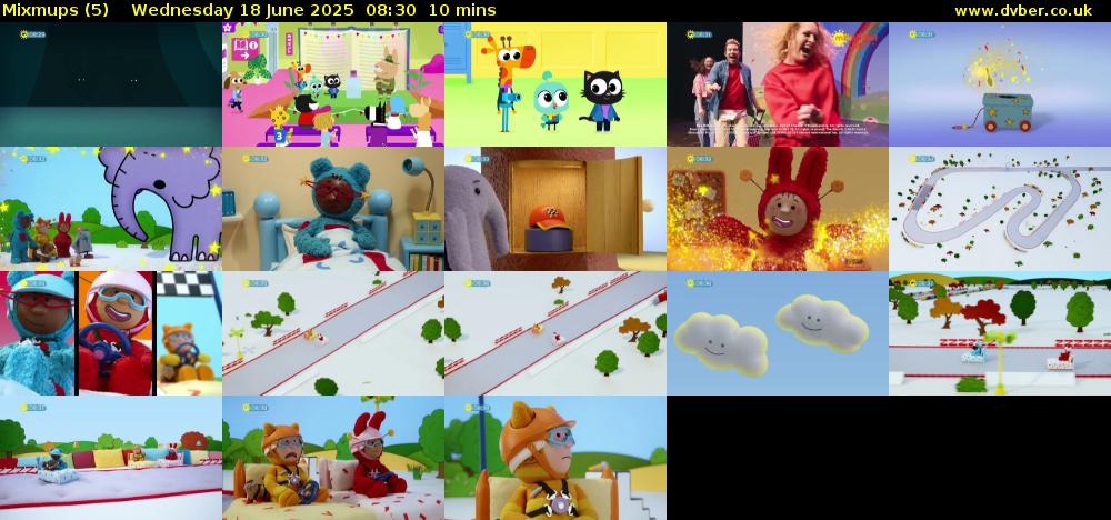 Mixmups (5) Wednesday 18 June 2025 08:30 - 08:40
