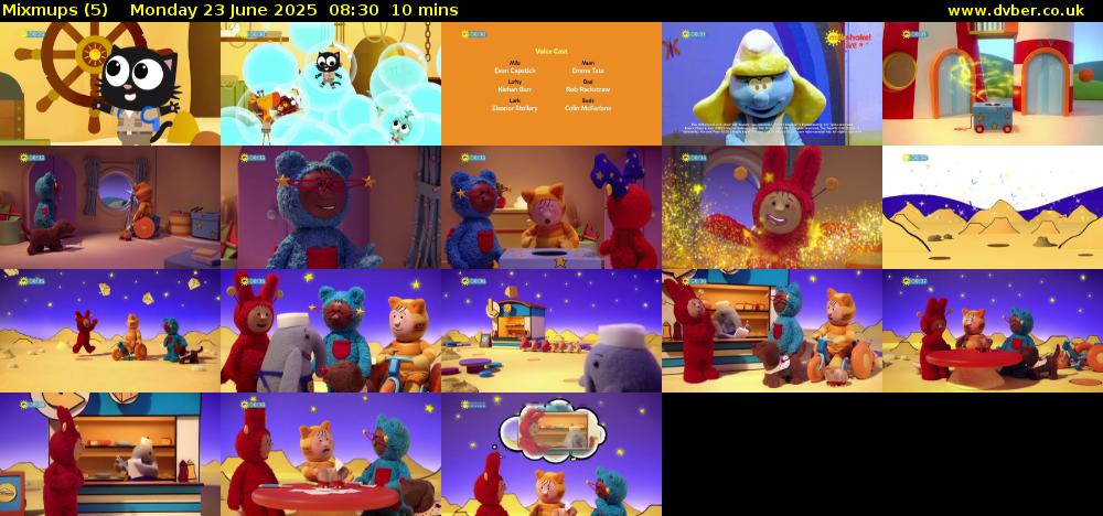 Mixmups (5) Monday 23 June 2025 08:30 - 08:40