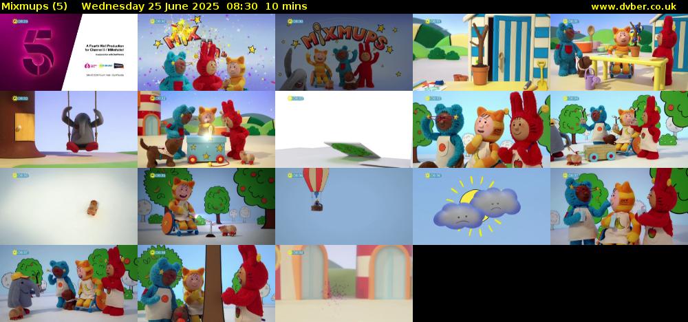 Mixmups (5) Wednesday 25 June 2025 08:30 - 08:40
