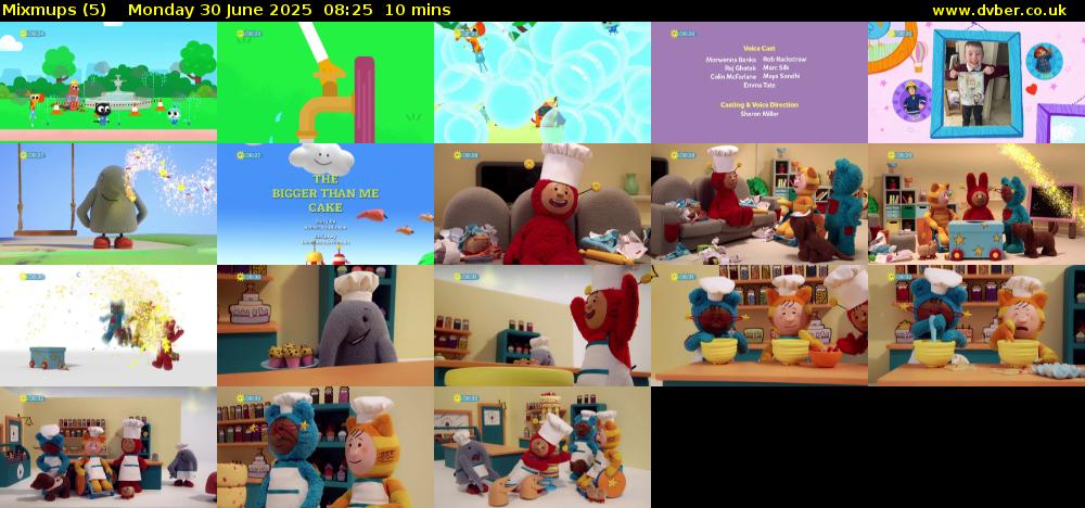 Mixmups (5) Monday 30 June 2025 08:25 - 08:35