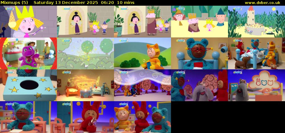 Mixmups (5) Saturday 13 December 2025 06:20 - 06:30