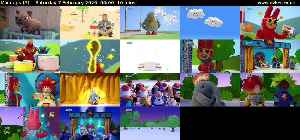 Mixmups (5) Saturday 7 February 2026 06:00 - 06:10