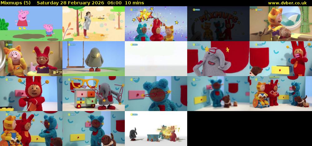 Mixmups (5) Saturday 28 February 2026 06:00 - 06:10