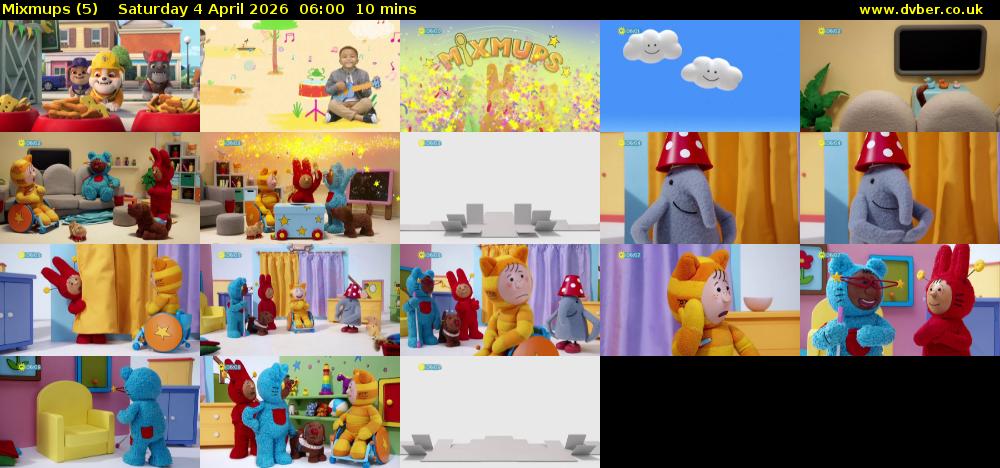 Mixmups (5) Saturday 4 April 2026 06:00 - 06:10