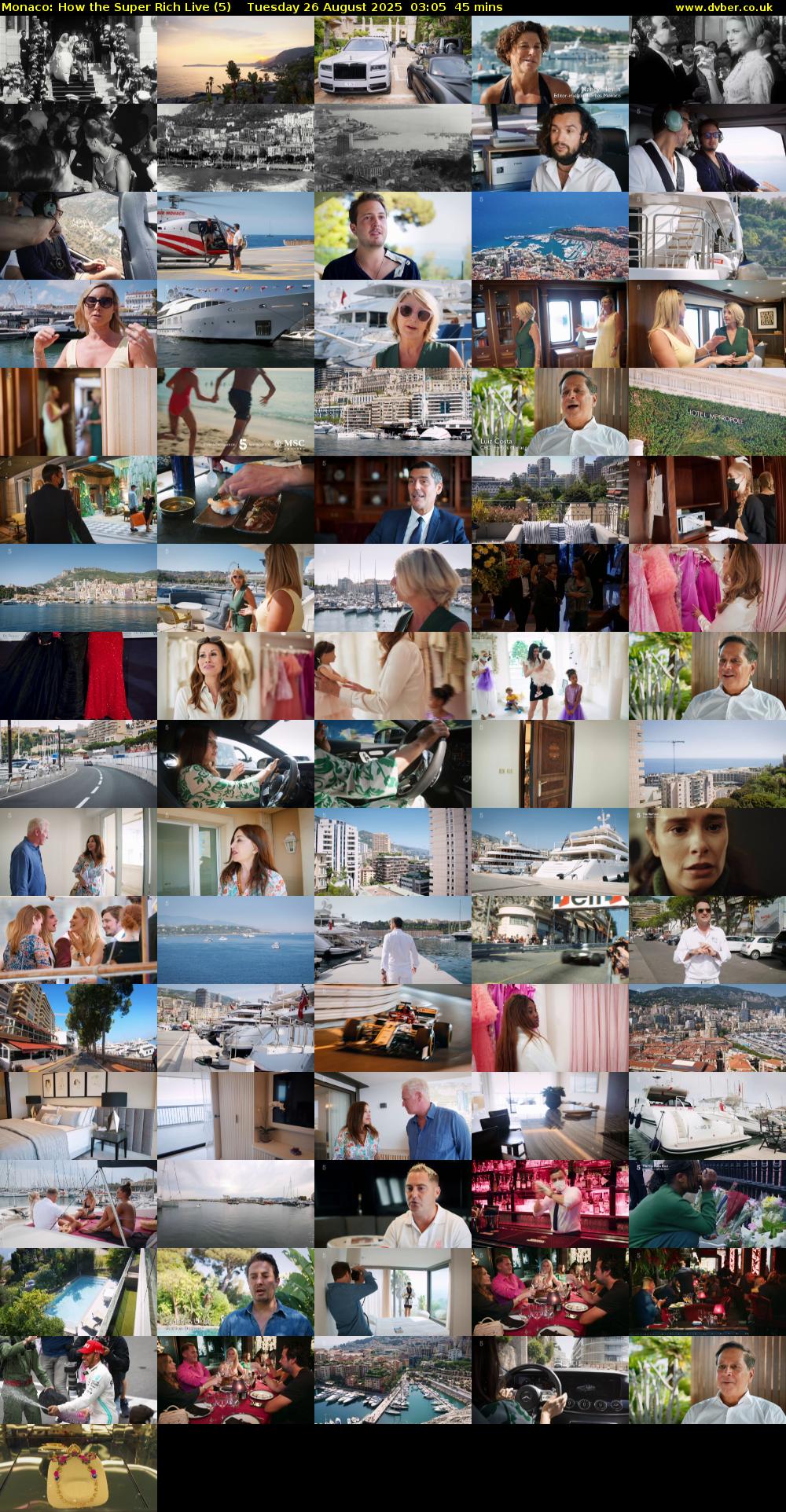 Monaco: How the Super Rich Live (5) Tuesday 26 August 2025 03:05 - 03:50