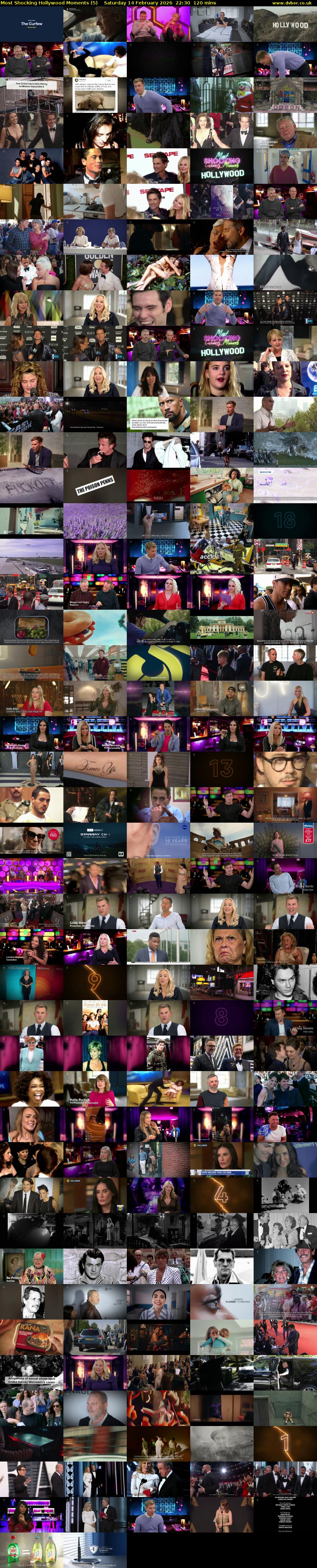 Most Shocking Hollywood Moments (5) Saturday 14 February 2026 22:30 - 00:30