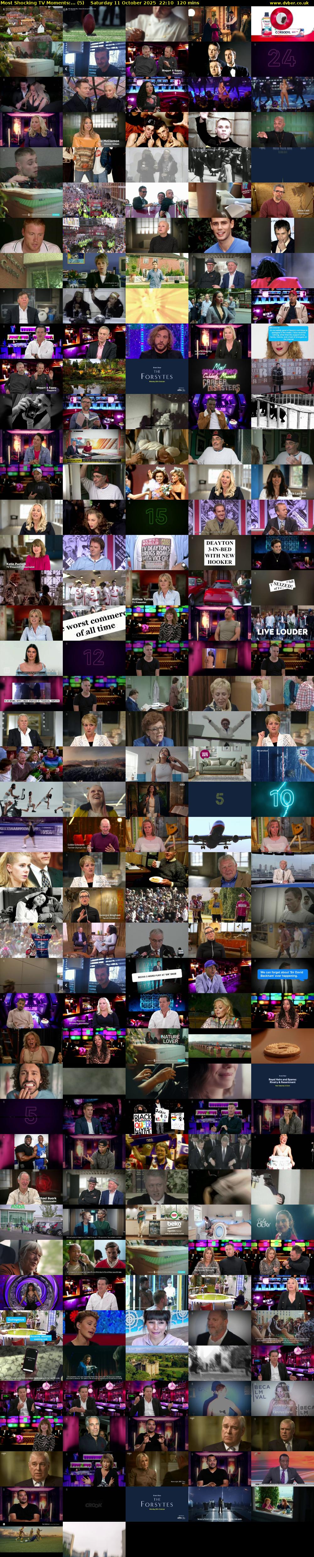 Most Shocking TV Moments:... (5) Saturday 11 October 2025 22:10 - 00:10