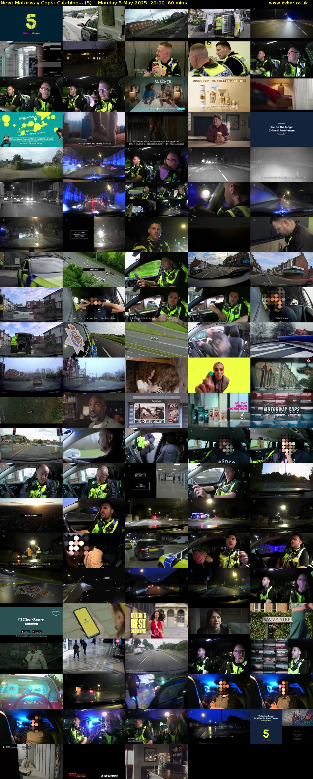 Motorway Cops: Catching... (5) Monday 5 May 2025 20:00 - 21:00