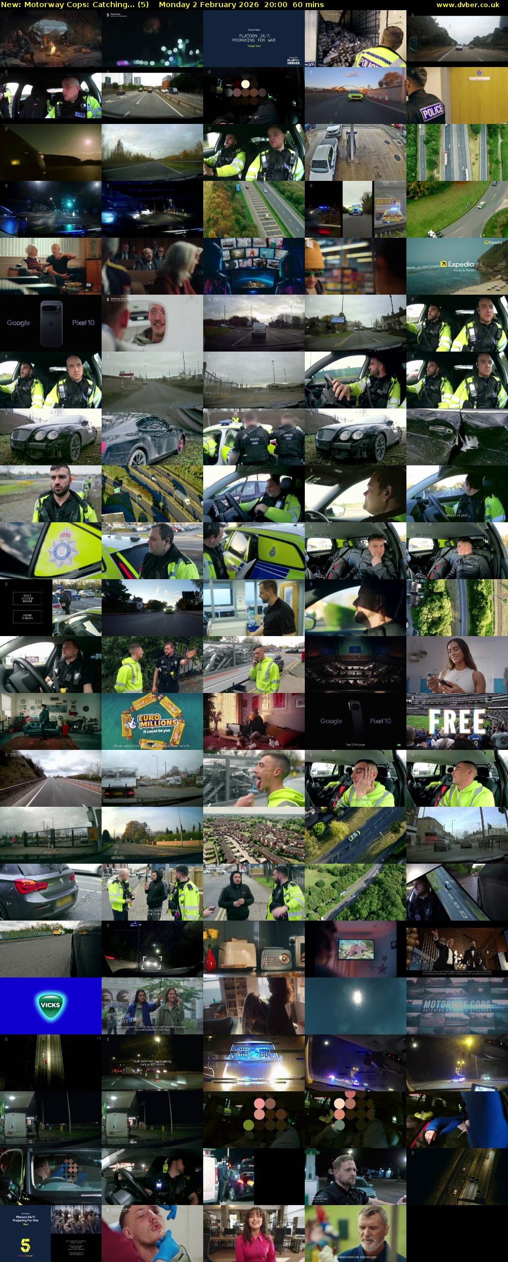 Motorway Cops: Catching... (5) Monday 2 February 2026 20:00 - 21:00