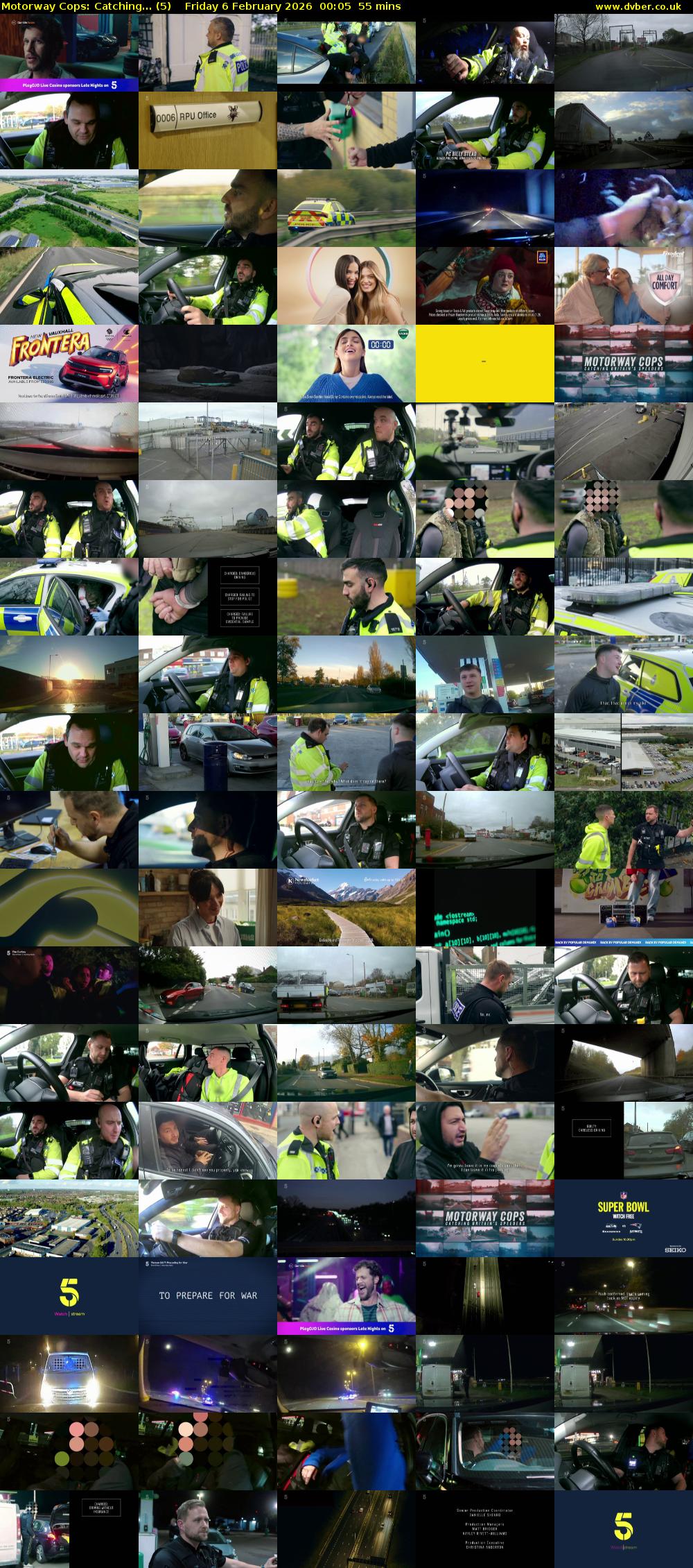 Motorway Cops: Catching... (5) Friday 6 February 2026 00:05 - 01:00