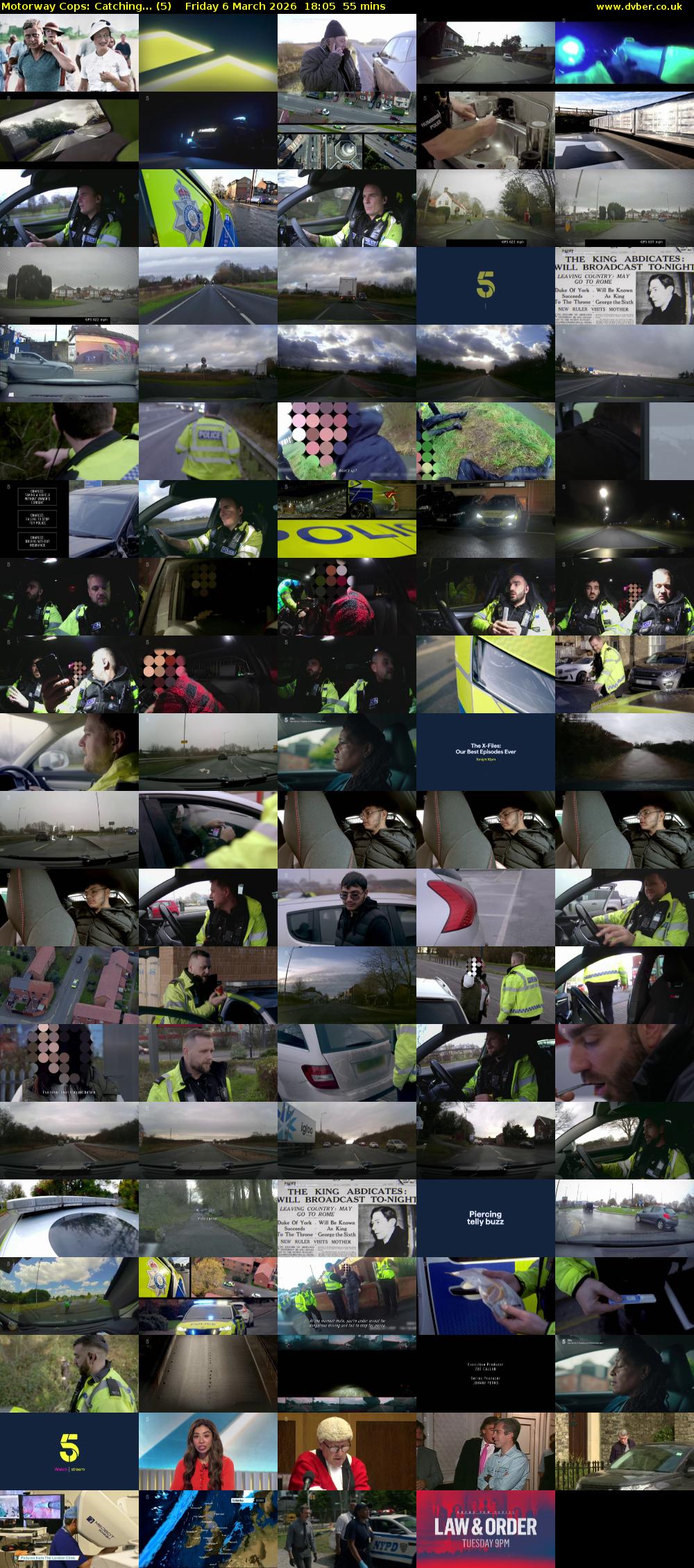 Motorway Cops: Catching... (5) Friday 6 March 2026 18:05 - 19:00