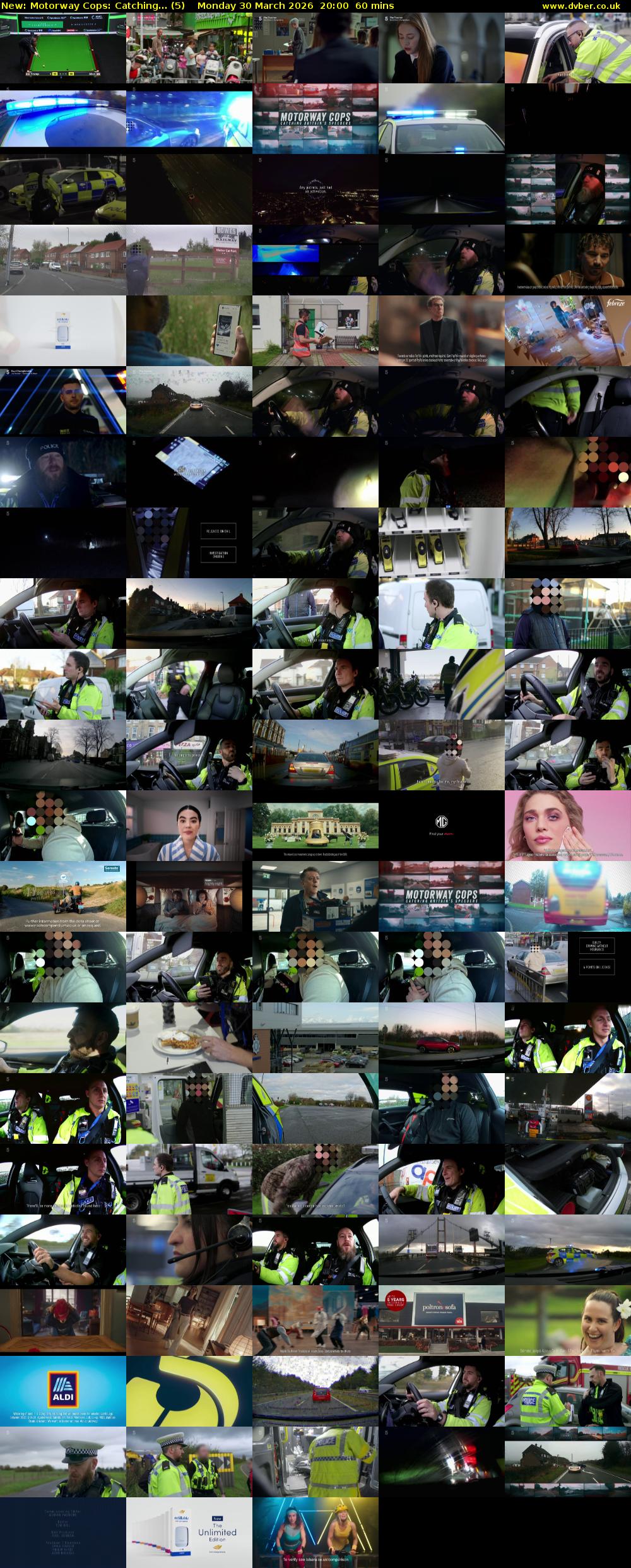 Motorway Cops: Catching... (5) Monday 30 March 2026 20:00 - 21:00