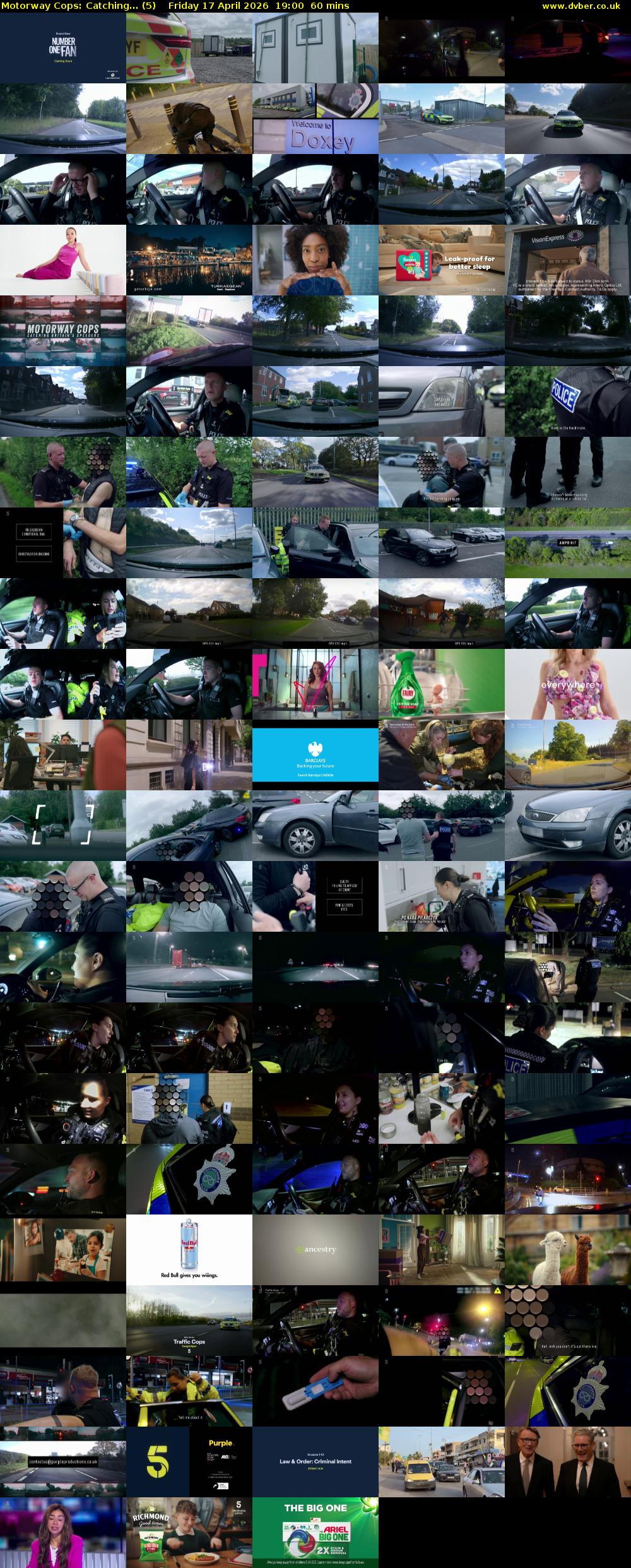 Motorway Cops: Catching... (5) Friday 17 April 2026 19:00 - 20:00